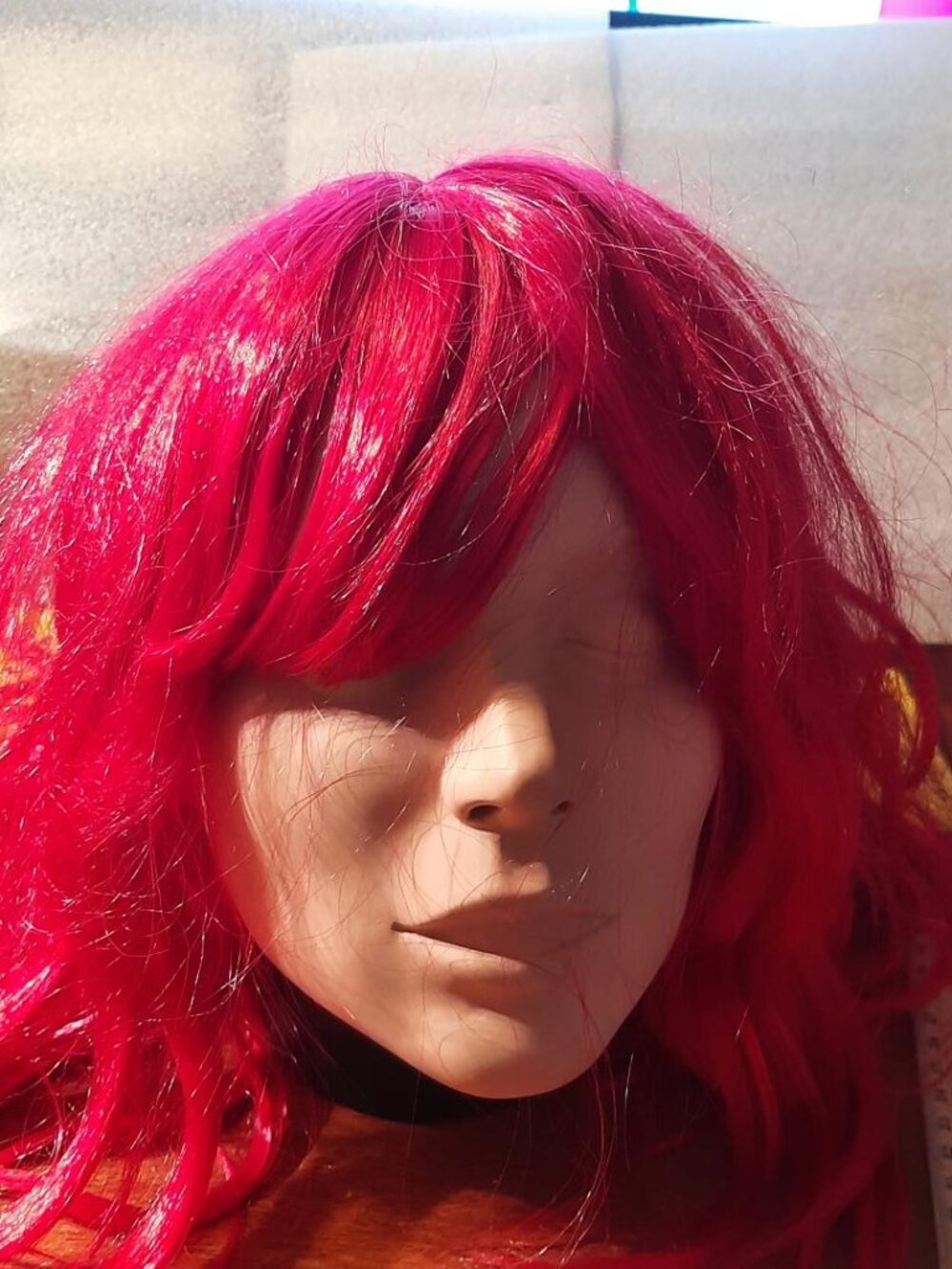 NEW ! Long Hair 18 In Curly Wig Red